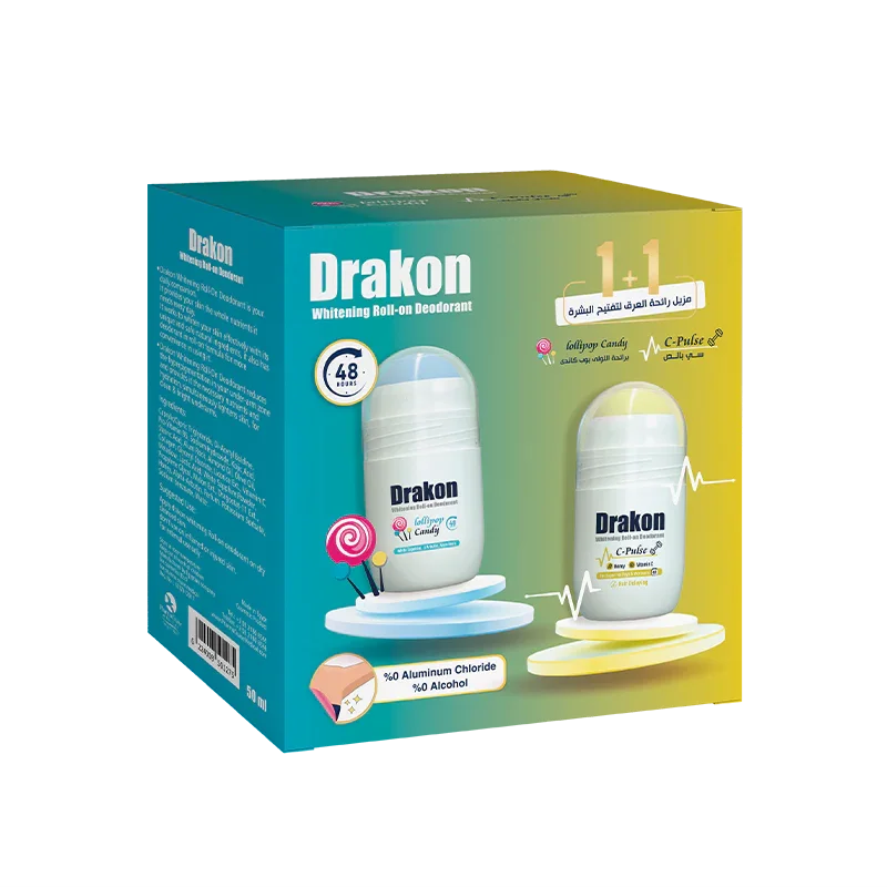 Drakon Whitening Roll On C-Plus + Lollipop Candy 1+1 Promo Pack - Cosmoshop