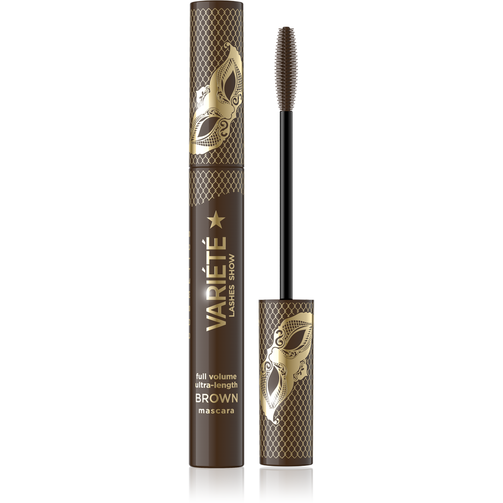 EVELINE COSMETICS VARIÉTÉ LASHES SHOW FULL VOLUME ULTRA LENGTH MASCARA - Brown Colour