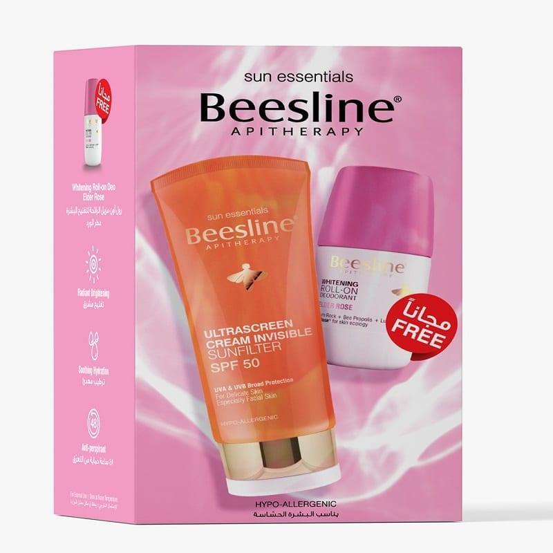 Beesline® Promopack (Ultrascreen Invisible Sunfilter SPF 50 + Beesline Whitening Roll on Elder Ros )
