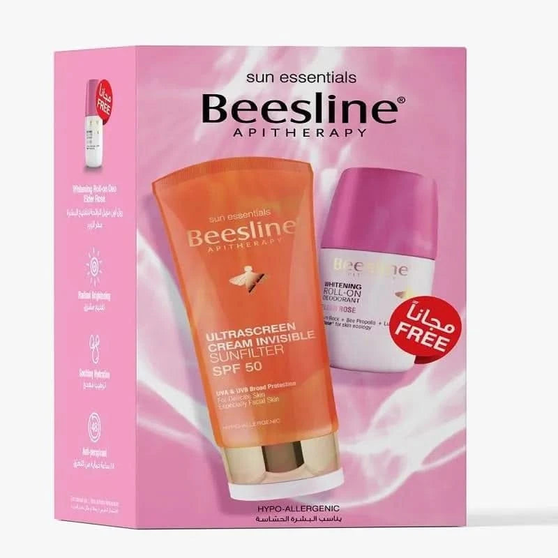 Beesline® Promopack (Ultrascreen Invisible Sunfilter SPF 50 + Beesline Whitening Roll on Elder Ros )