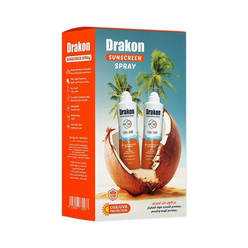 Drakon® Promopack Sunscreen Spray Invisible Touch SPF50+ X2