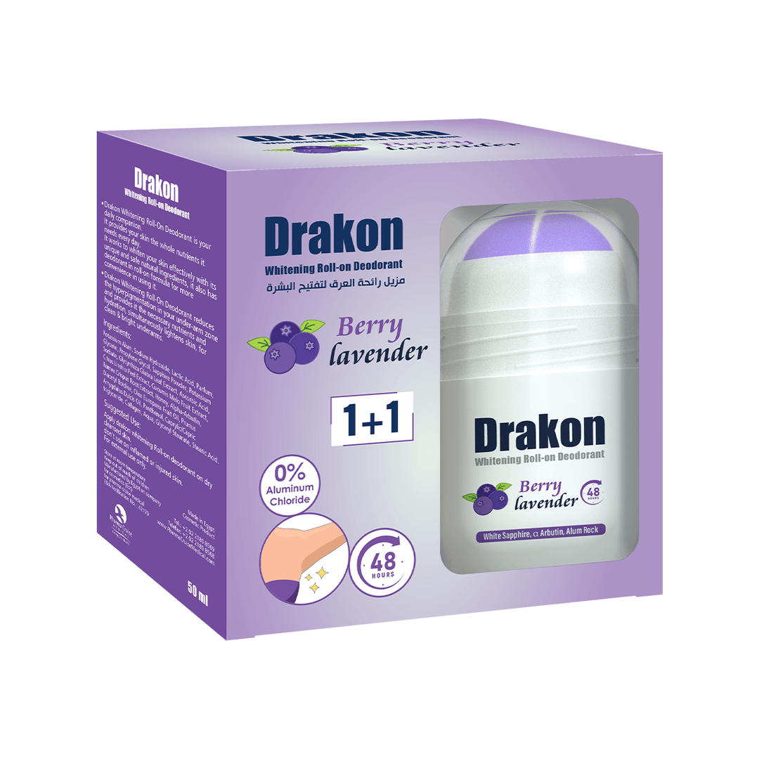 Drakon Whitening Roll - on Deodorant Berry Lavender 1+1 - Cosmoshop - description