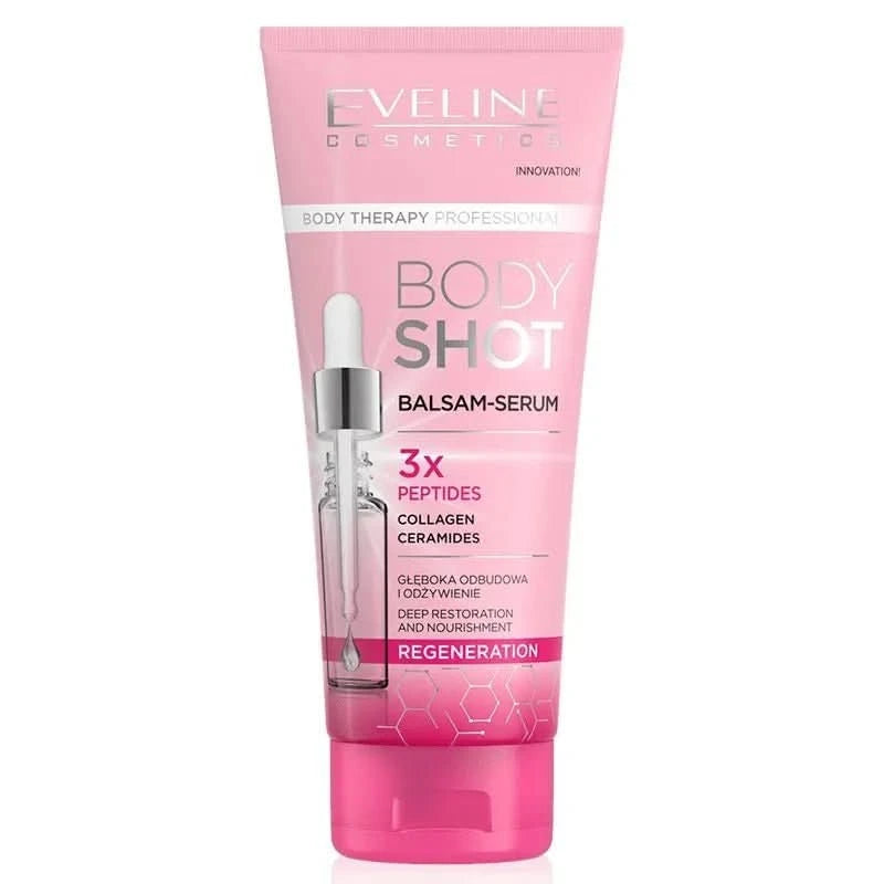 Eveline Body Shot Balm - Serum 3*Multipeptides Regeneration 200 ml - Cosmoshop