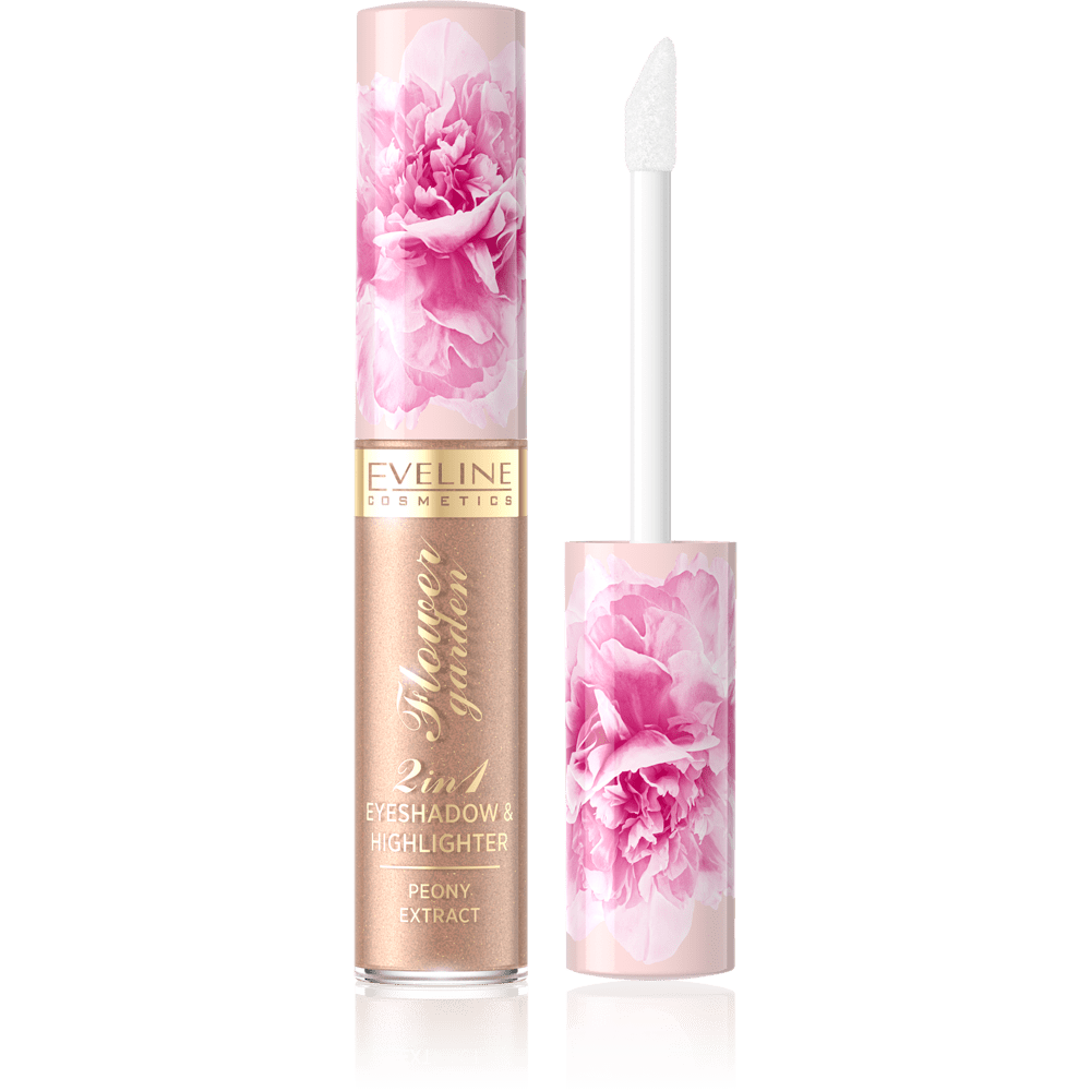 Eveline Cosmetics Flower Garden 2 in 1 EyeShadow & Highlighter 02 - Cosmoshop - description