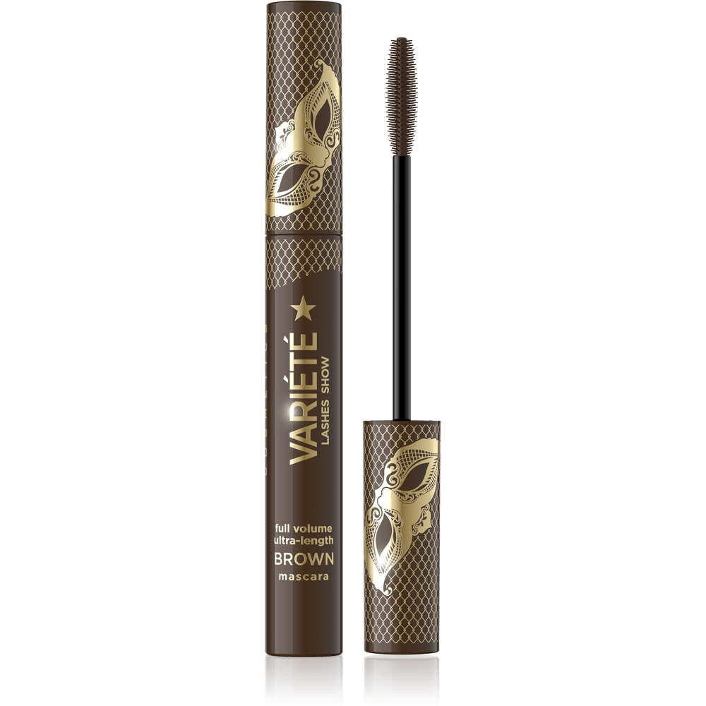 EVELINE COSMETICS VARIÉTÉ LASHES SHOW FULL VOLUME ULTRA LENGTH MASCARA - black colour - Cosmoshop - description