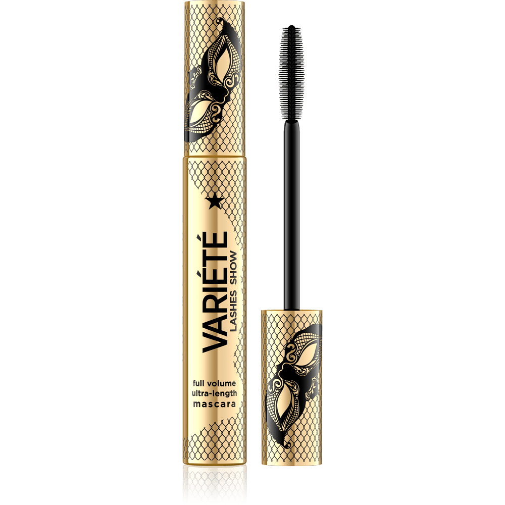 EVELINE COSMETICS VARIÉTÉ LASHES SHOW FULL VOLUME ULTRA LENGTH MASCARA - Brown Colour - Cosmoshop - description