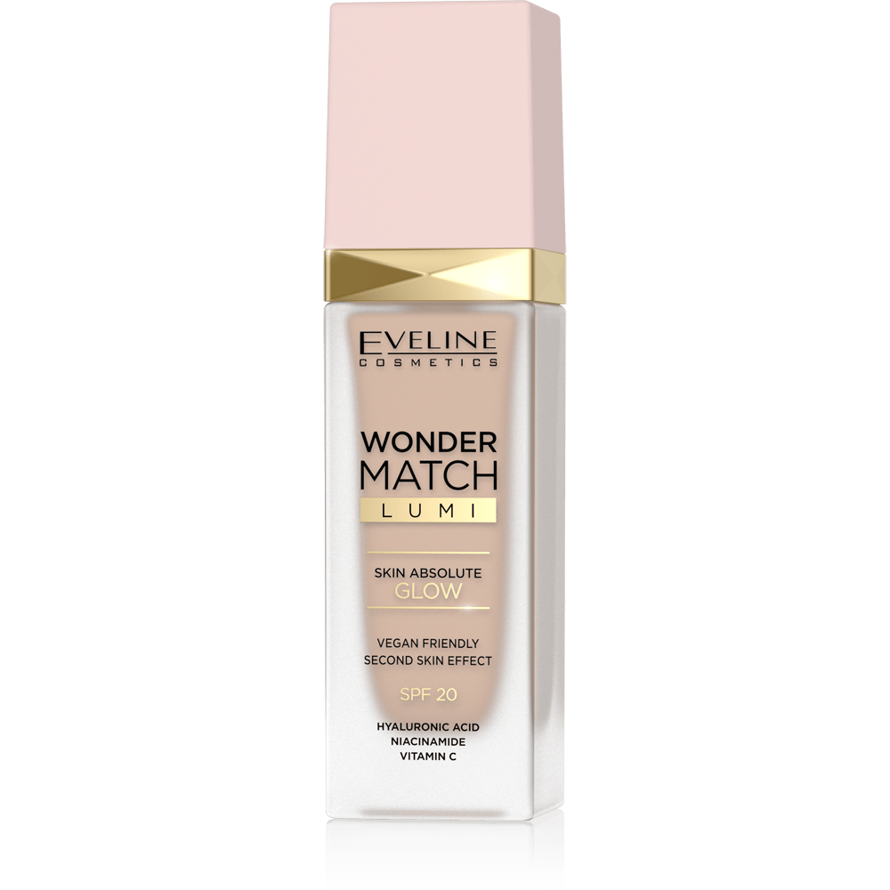 Eveline Cosmetics Wonder Match Lumi Foundation SPF20 - 15 NATURAL - Cosmoshop - description