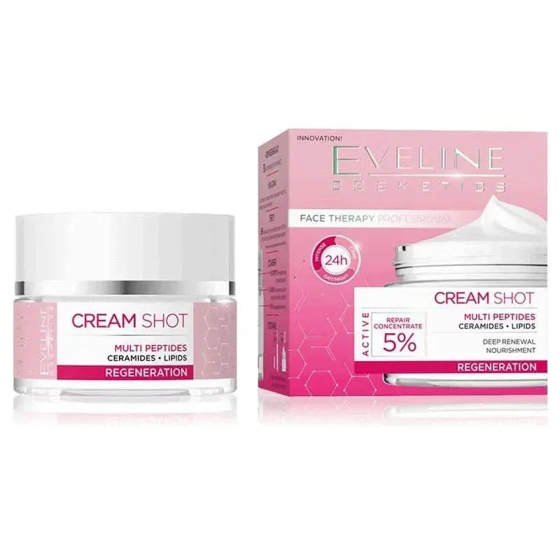 Eveline Cream Shot Multipeptides Regeneration 50 ml - Cosmoshop