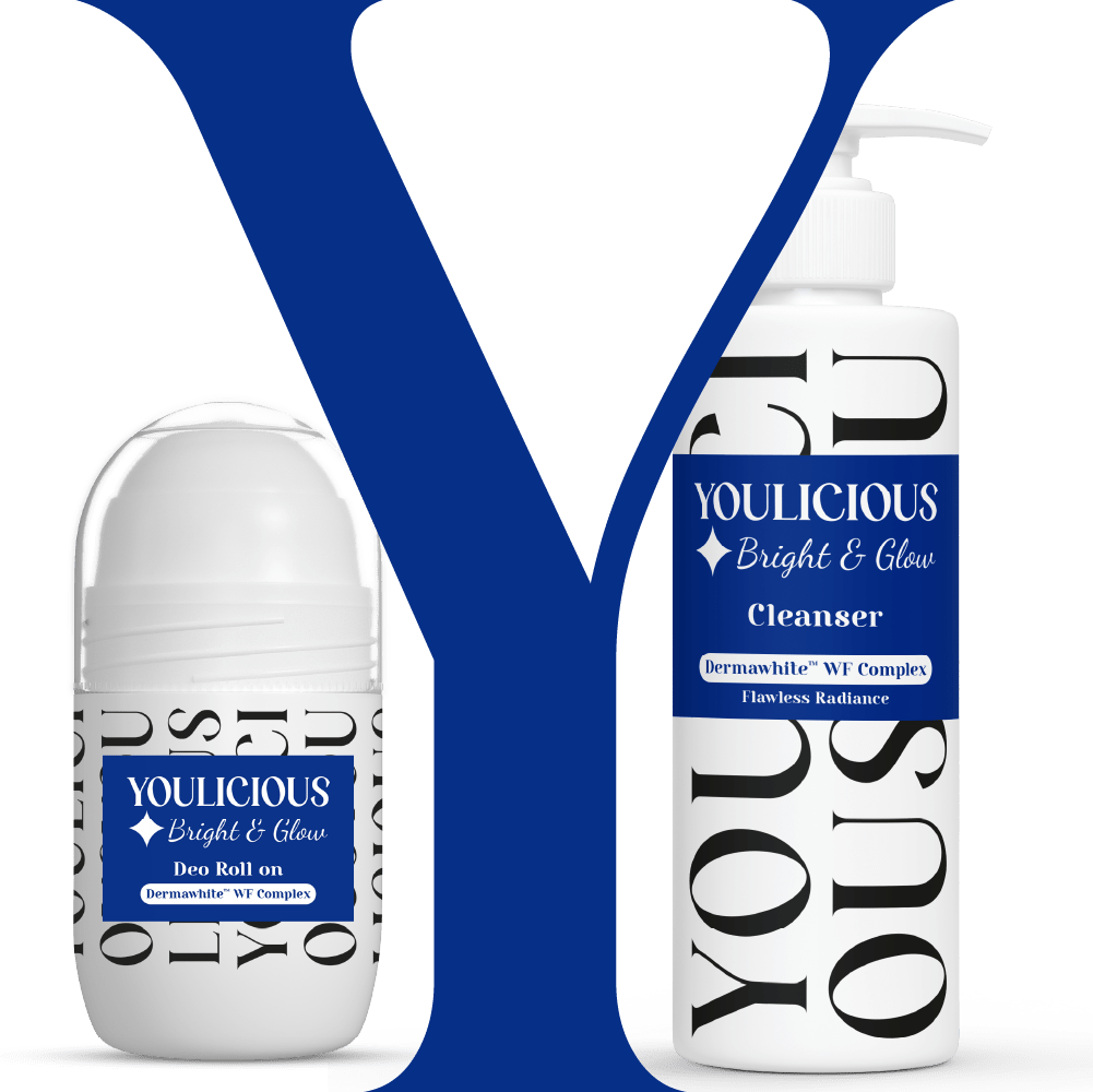 Youlicious bright & glow roll on + cleanser