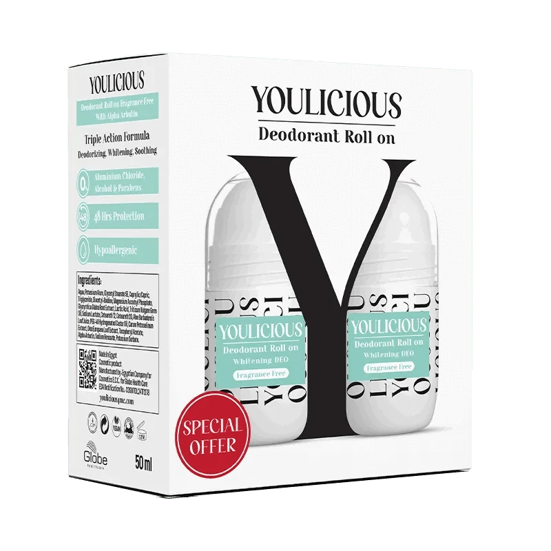 Youlicious Deodorant Roll - on promo ( fragrance free 2 pcs) - Cosmoshop