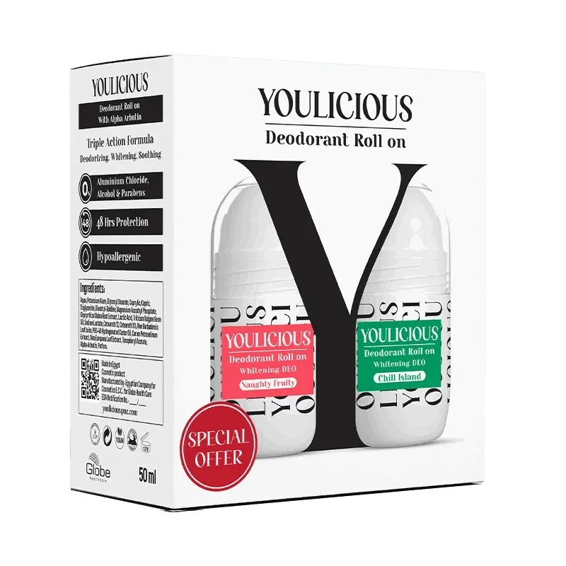 Youlicious Deodorant Roll-on promo (naughty fruity+chill island) - Cosmoshop