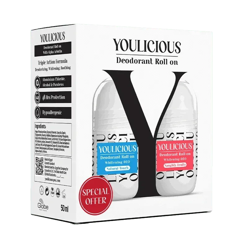 Youlicious Deodorant Roll-on promo (naughty fruity+Natural touch) - Cosmoshop
