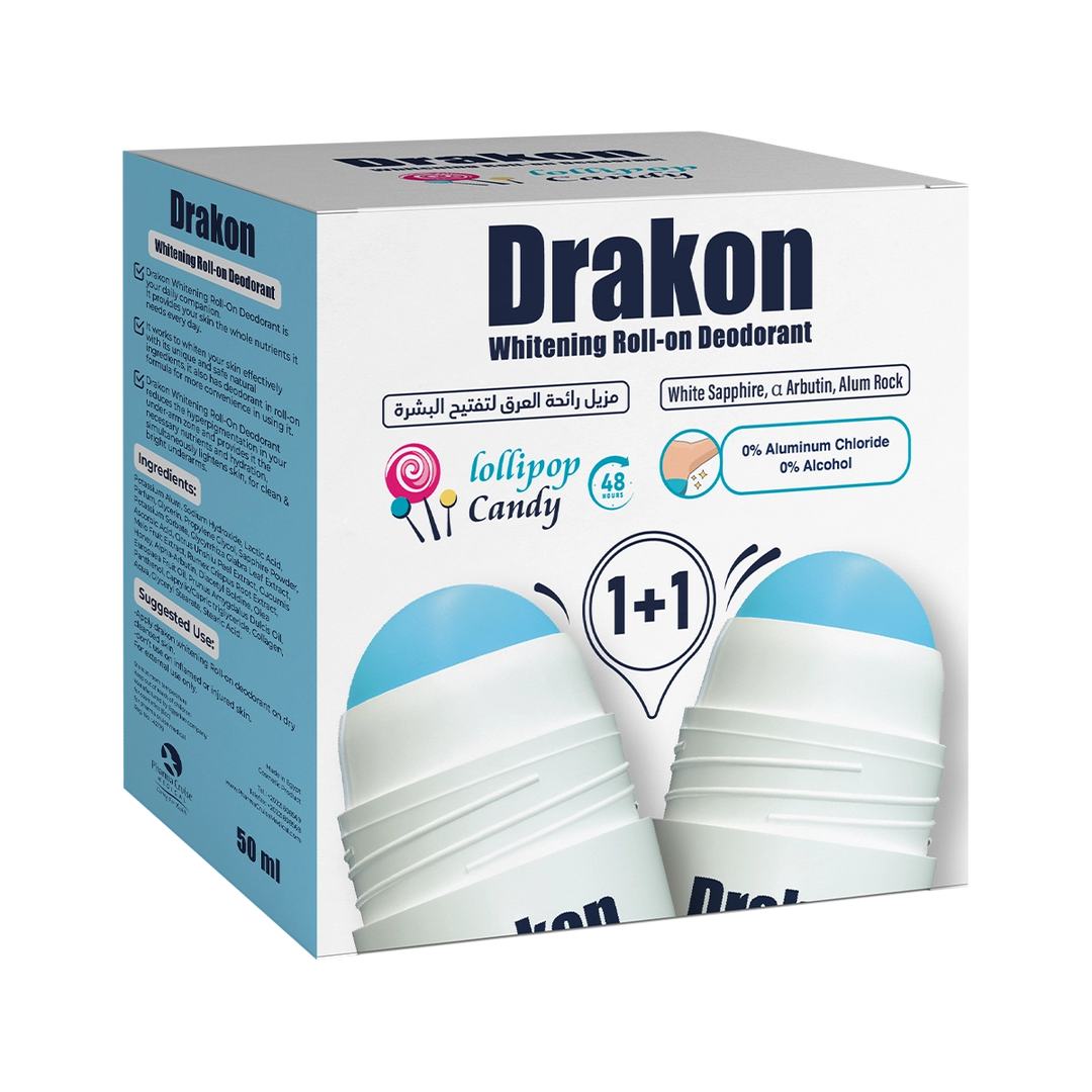 Drakon® Promopack whitening Roll on - Lollipop Candy 1+1 FREE