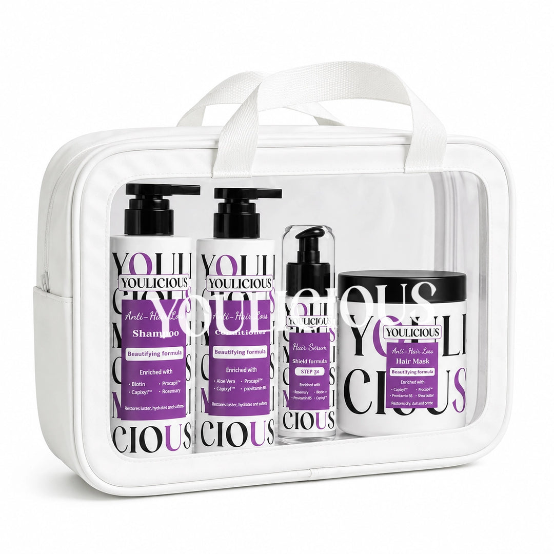 Youlicious (Hair essentials kit) - Shampoo + Conditioner + Hair Mask + Hair Serum