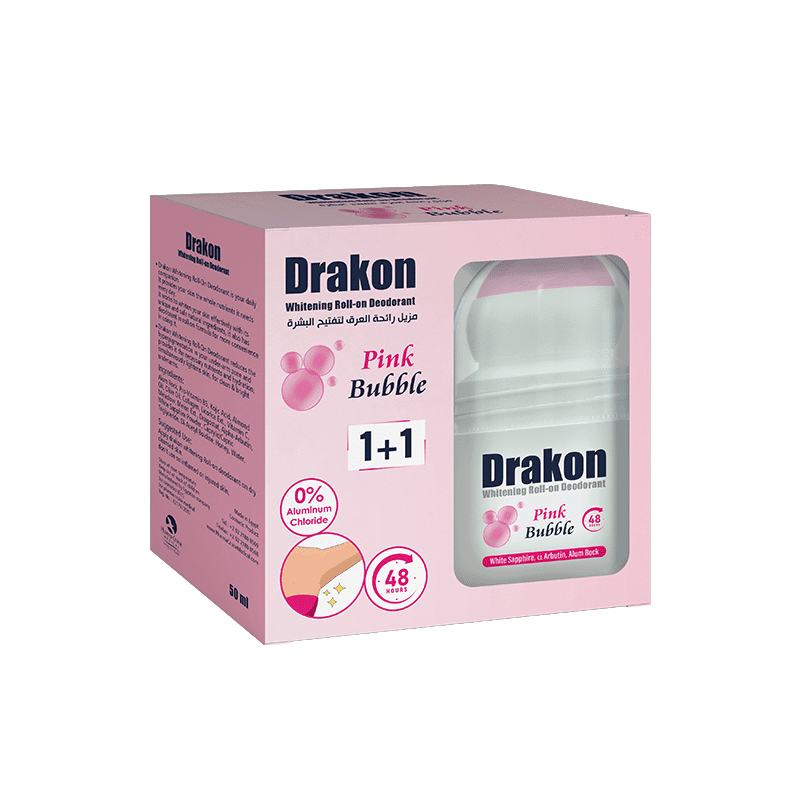 Drakon® Promopack Drakon Whitening Roll on Pink Bubble (1+1 Free) - Cosmoshop