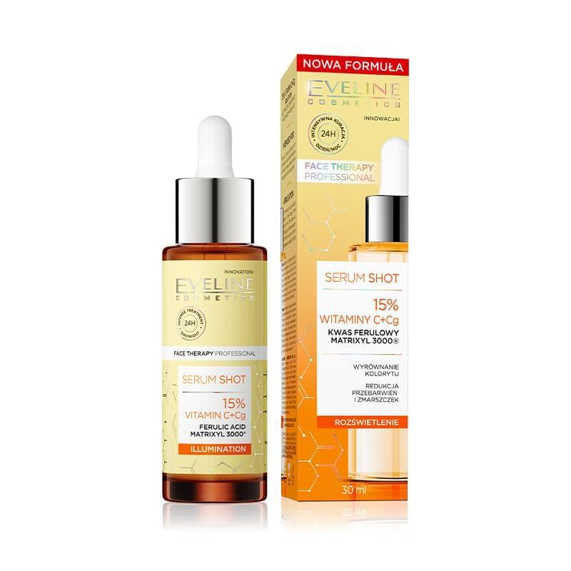 Eveline® Serum Shot 15% Vitamin C+Cg Complex Illumination - Cosmoshop