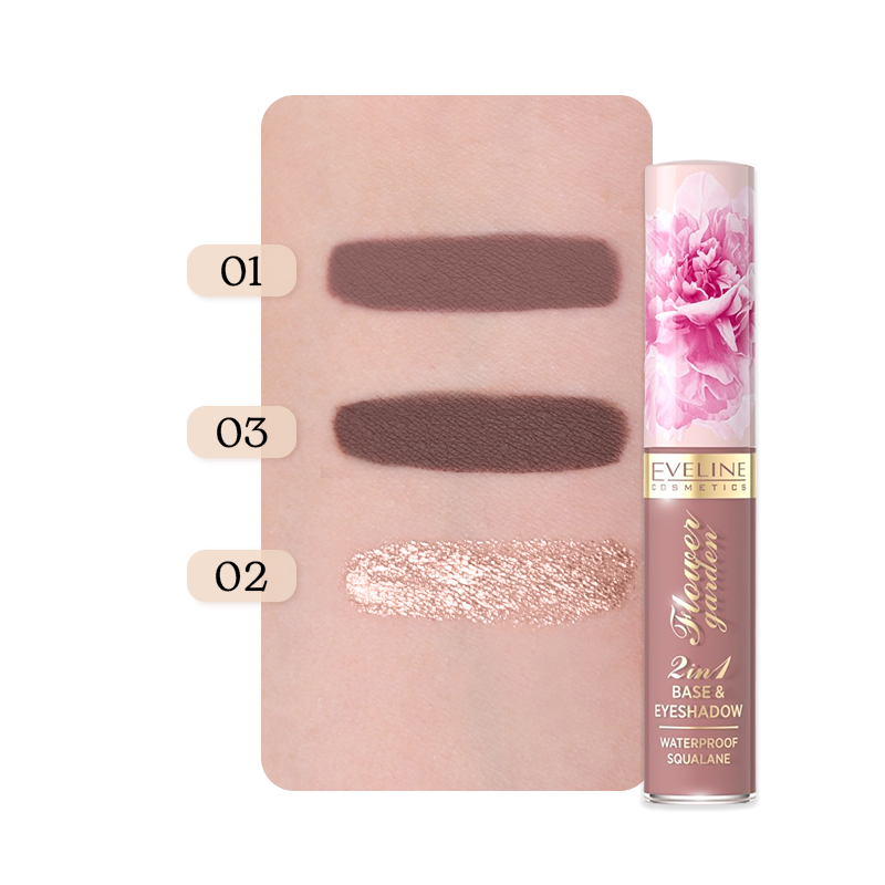 Eveline Cosmetics Flower Garden 2 in 1 Base & EyeShadow 03