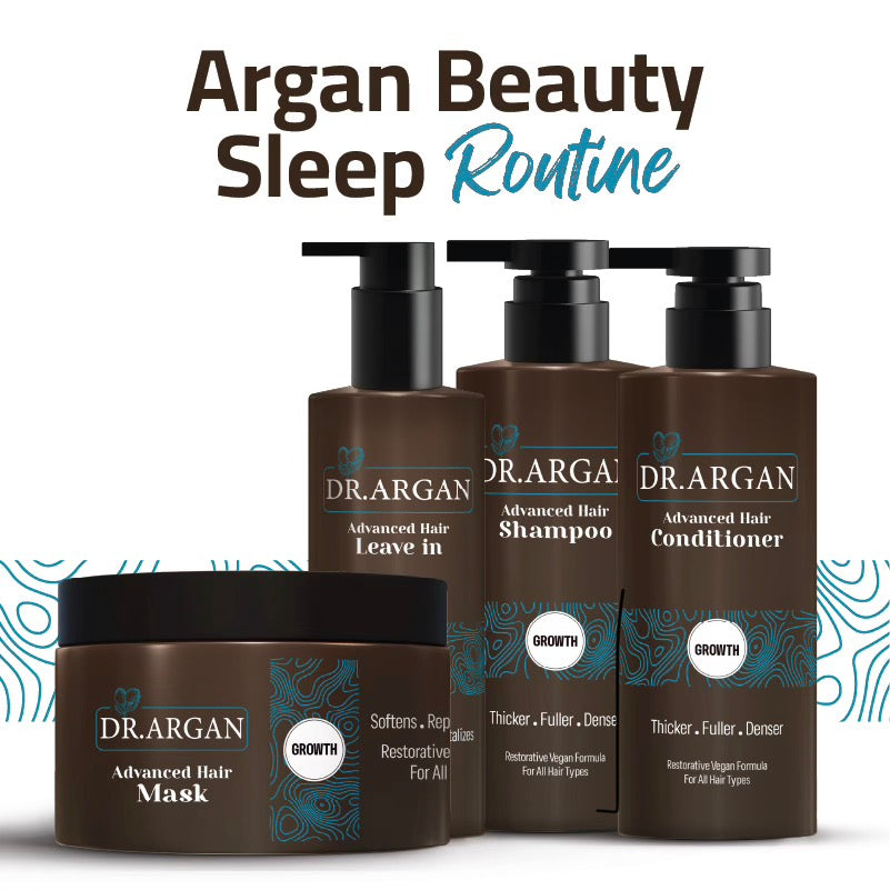 Dr argan Beauty Sleep Routine Advanced Hair (Leave-In, Shampoo, Conditioner, Hair Mask)