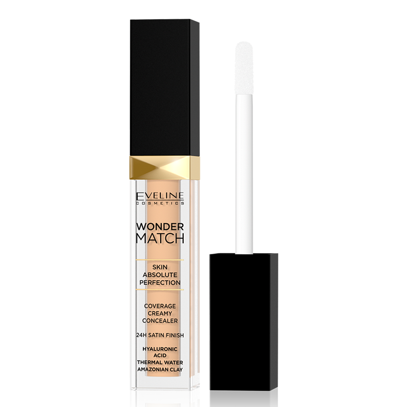 Eveline Wonder Match Coverage Creamy concealer 10 light vanilla 6.8 ml