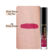 EVELINE COSMETICS KISSY TATTOO LIP TINT 01 Pretty Purple