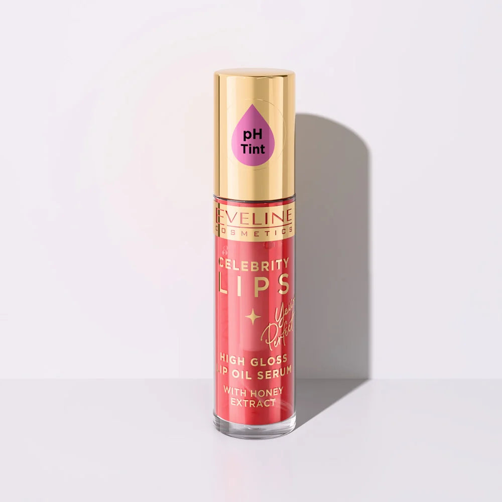 Eveline Celebrity Lips High Gloss Lip Oil Serum No. 04 Red 5 Ml.