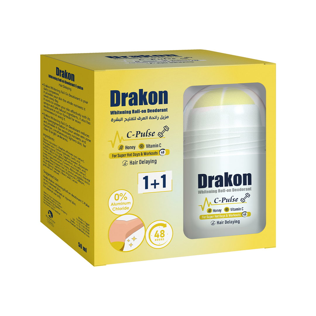 Drakon Whitening Roll-on Deodorant C-Pulse 1+1