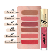 EVELINE COSMETICS VARIÉTÉ SATIN MATT LIP LIQUID01Caramel Cake