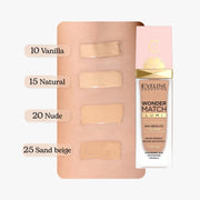 Eveline Cosmetics Wonder Match Lumi Foundation SPF20 - 25 SAND BEIGE