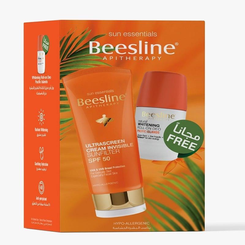 Beesline® Promopack (Ultra Sunscreen Invisible Sunfilter SPF 50 + Whitening Roll on Pacific) - Cosmoshop