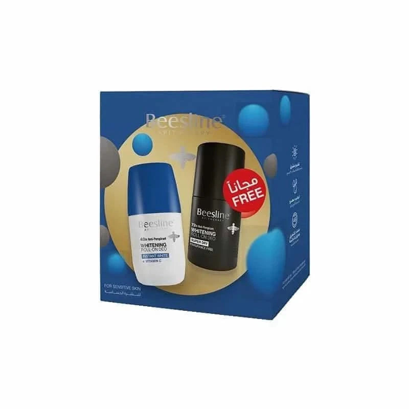Beesline® Promopack (Whitening Roll On Instant White Vitamin C + Fragrance Free For Men)