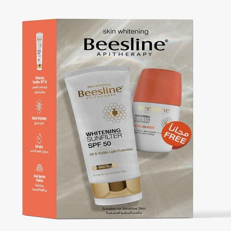 Beesline® Promopack ( Whitening Sunfilter SPF 50 + Roll on Pacific Island Free) - Cosmoshop