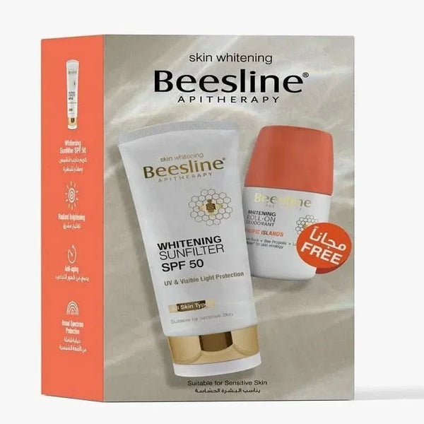 Beesline® Promopack ( Whitening Sunfilter SPF 50 + Roll on Pacific Island Free) - Cosmoshop