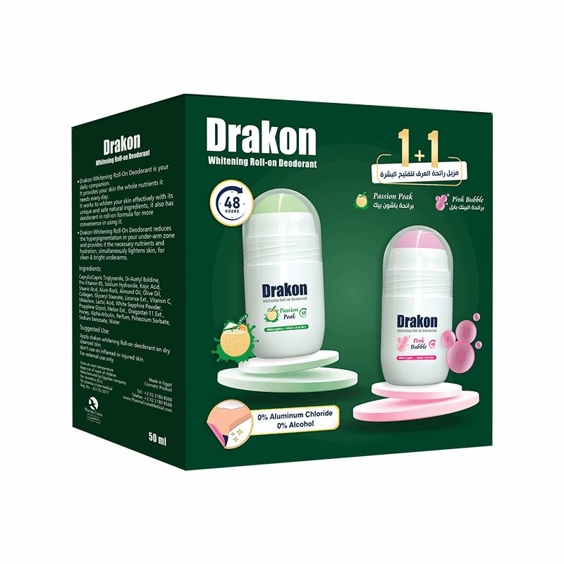 Drakon® Promopack Drakon whitening Roll on Pink Bubble + Passion Peak Free