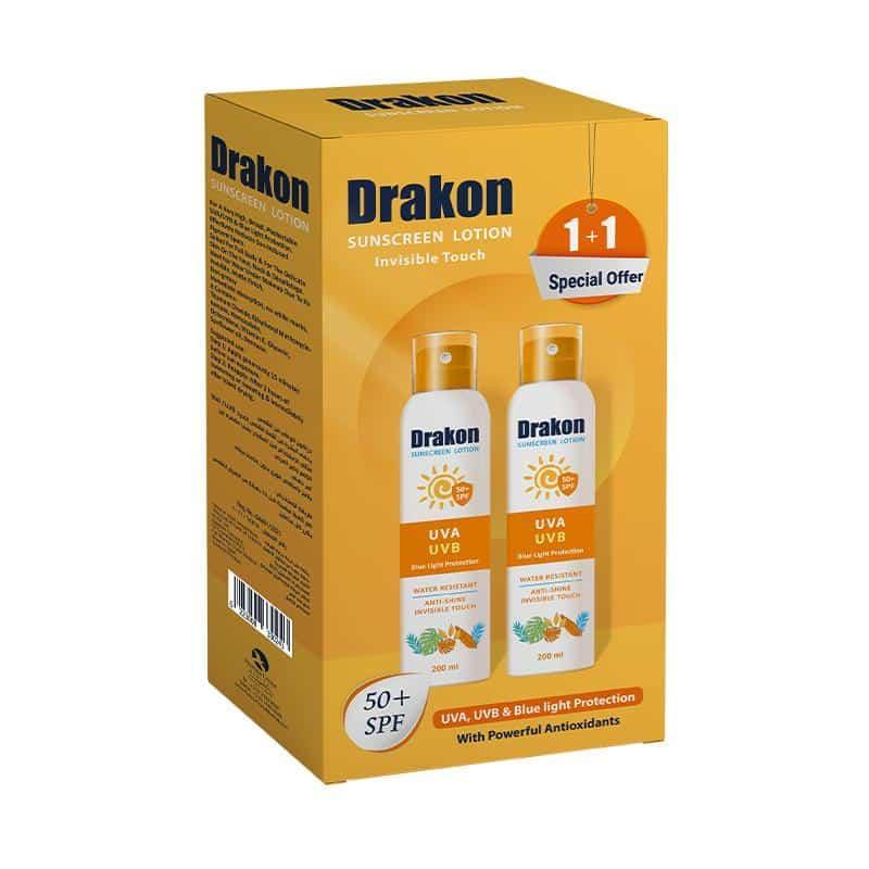 Drakon ® Promopack Sunscreen Lotion SPF 50+ ( 1+1 Free) - Cosmoshop