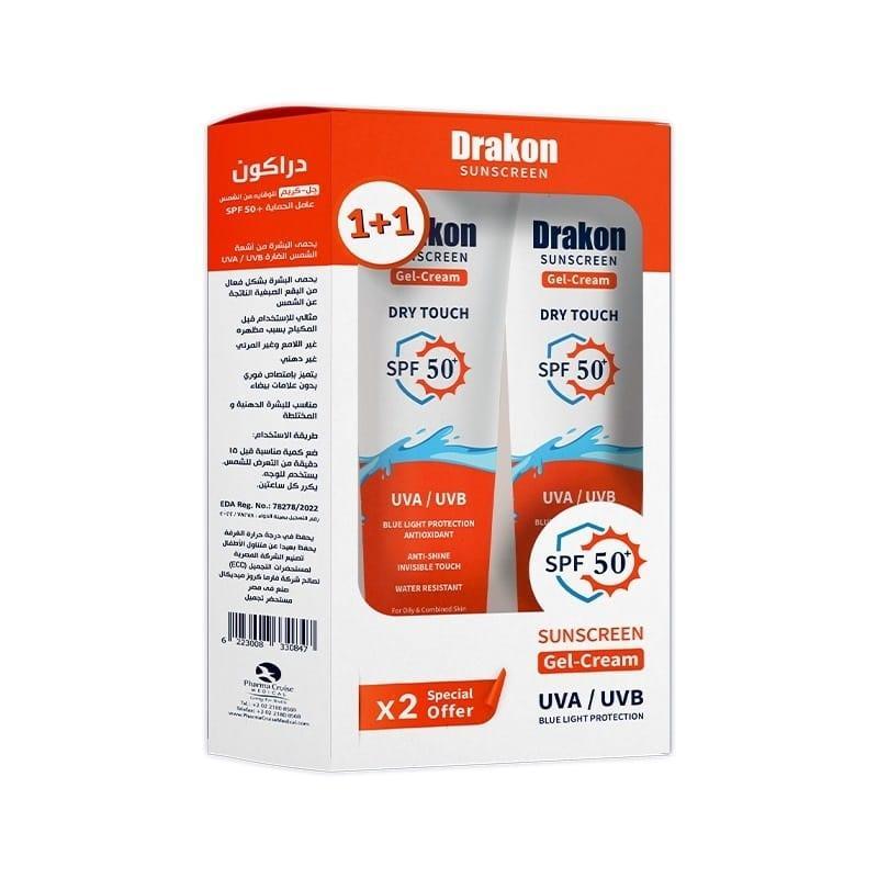 Drakon® Sunscreen gel Dry Touch SPF 50+ X2 Promo pack - Cosmoshop