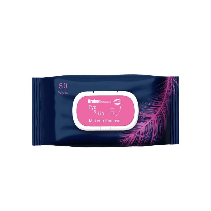 Drakon® Whitening Eye&amp; Lip Wipes Makeup Remover