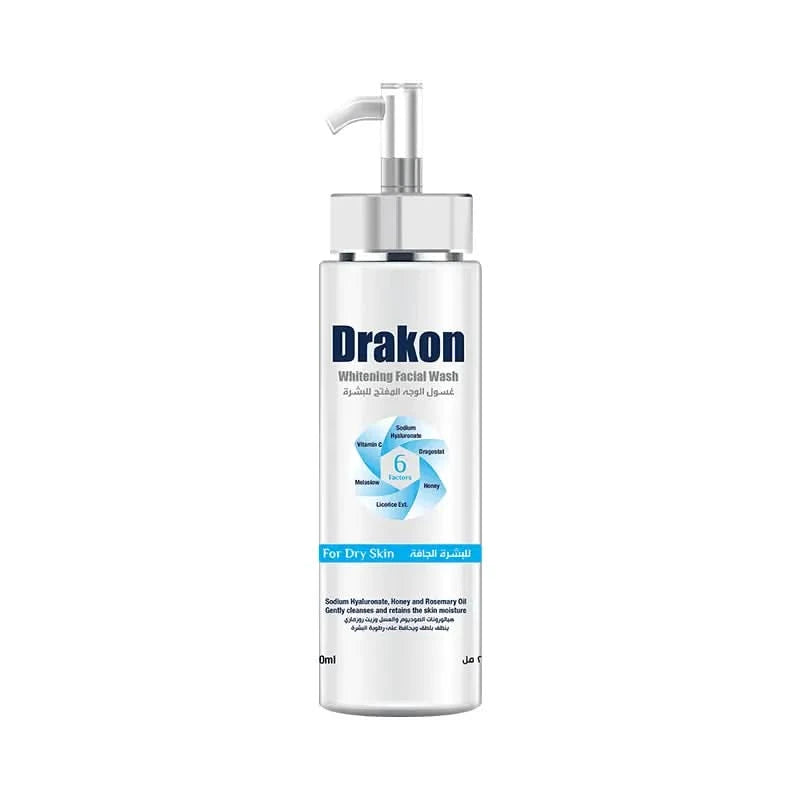 Drakon® Whitening Facial Cleanser With Pump Dry Skin