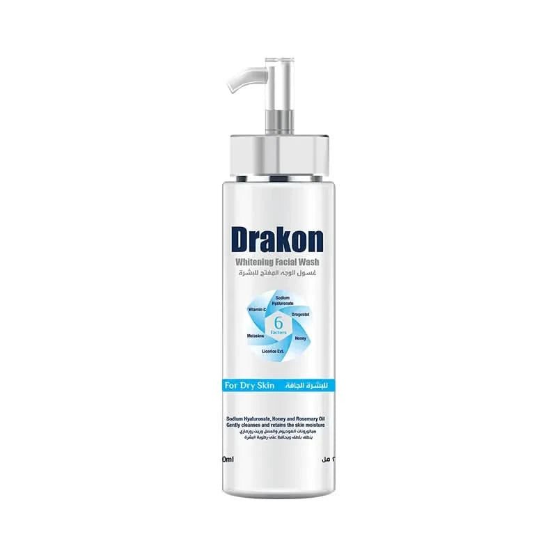 Drakon® Whitening Facial Cleanser With Pump Dry Skin - Cosmoshop