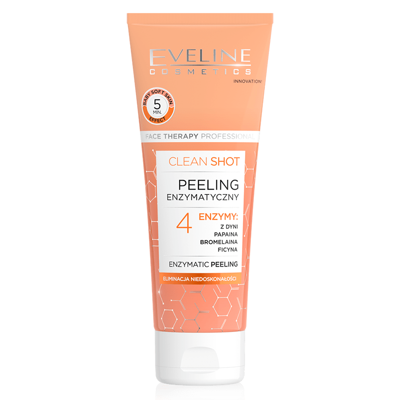 Eveline Clean Shot ُEnzymatic Peeling Gel 75 ml - Cosmoshop