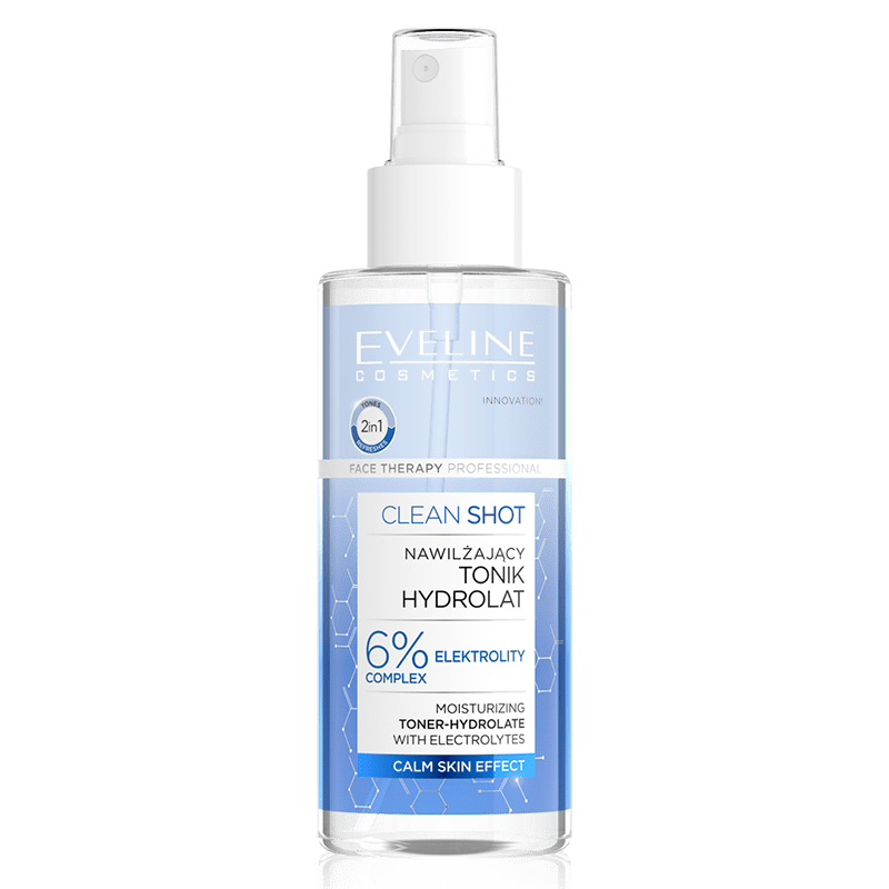 Eveline Clean Shot Moisturizing Toner - Hydrolate 150 ml - Cosmoshop