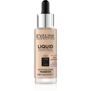EVELINE COSMETICS LIQUID CONTROL SERUM FOUNDATION - 015 Light Vanilla - Cosmoshop - description