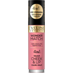 Eveline Cosmetics Wonder Match 4 IN 1 Velour Cheek & Lip 03 - Cosmoshop - description