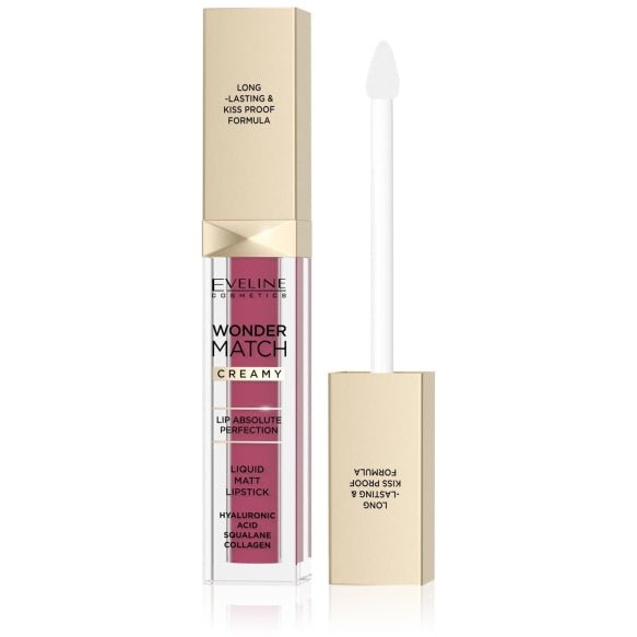 Eveline Cosmetics Wonder Match Liquid Matt Lipstick - 10 BERRY ROSE - Cosmoshop - description
