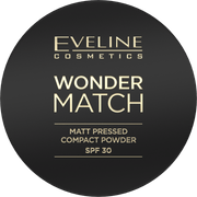 Eveline Cosmetics Wonder Match Matt Pressed Compact Powder SPF 30 01 Light Beige - Cosmoshop - description