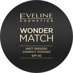 Eveline Cosmetics Wonder Match Matt Pressed Compact Powder SPF 30 02 Medium Beige - Cosmoshop - description