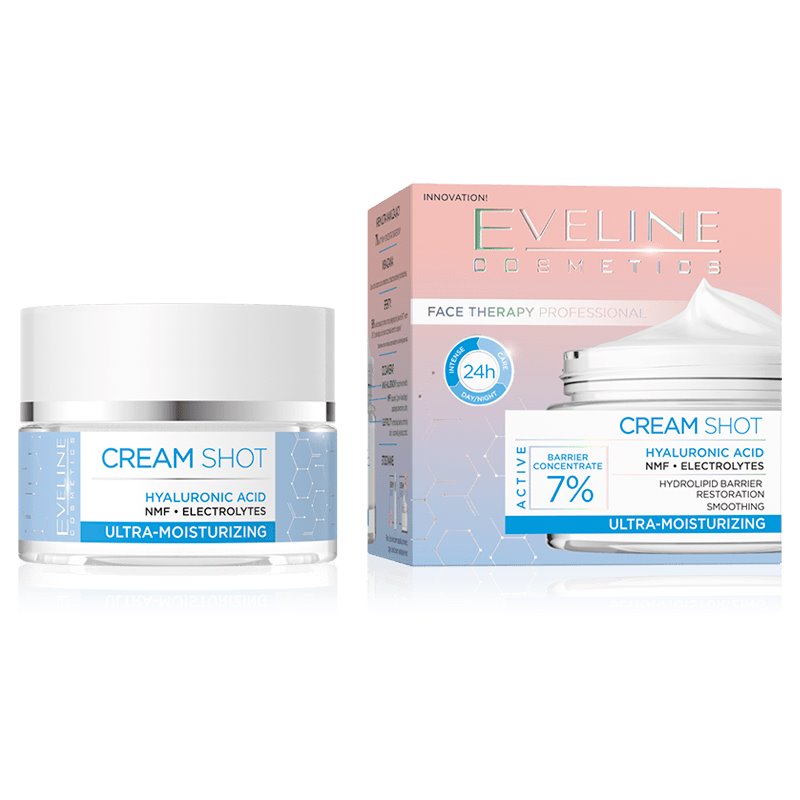 Eveline Cream Shot Hyaluronic Acid Ultra-Moisturizer 50 ml