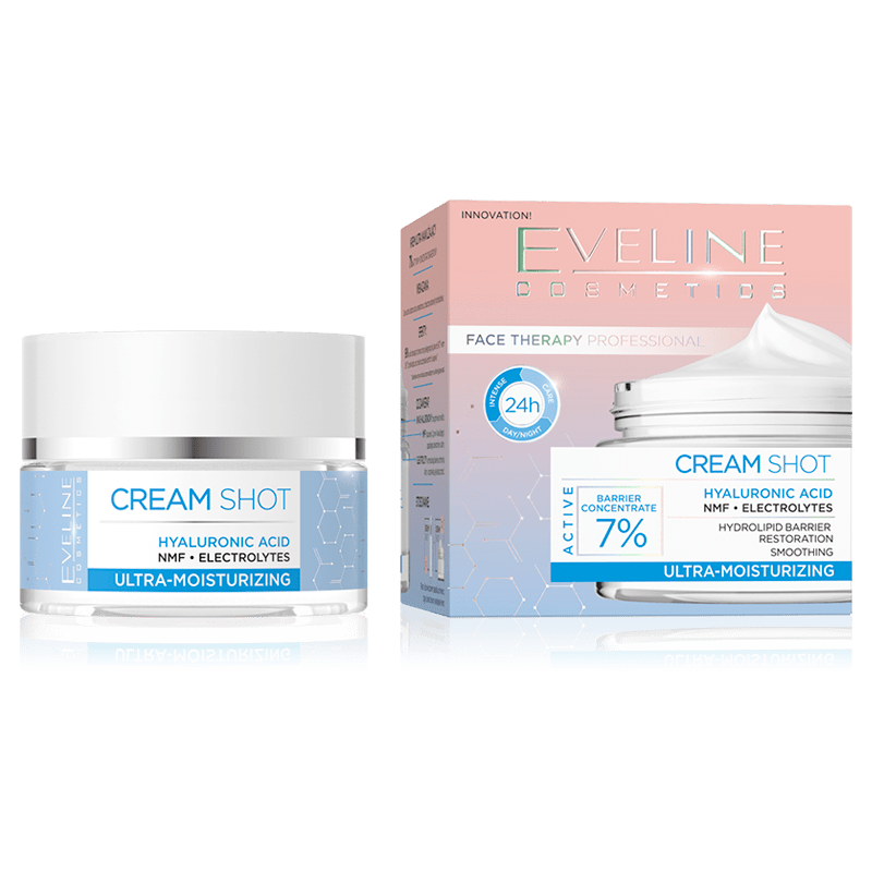 Eveline Cream Shot Hyaluronic Acid Ultra - Moisturizer 50 ml - Cosmoshop