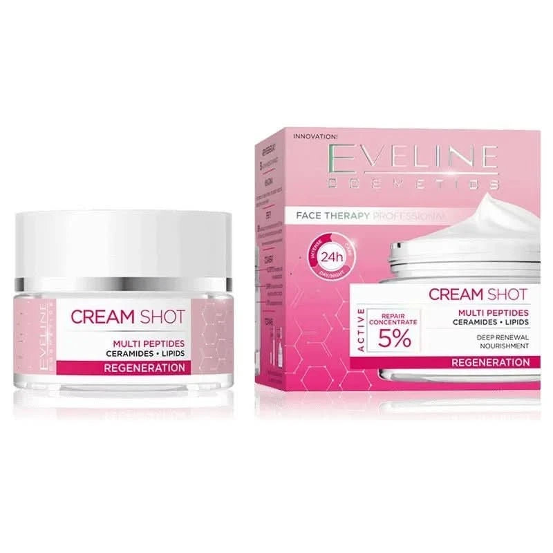 Eveline Cream Shot Multipeptides Regeneration 50 ml - Cosmoshop