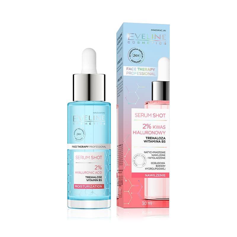 Eveline® Serum Shot 2% Hyaluronic Acid Moisturization - Cosmoshop