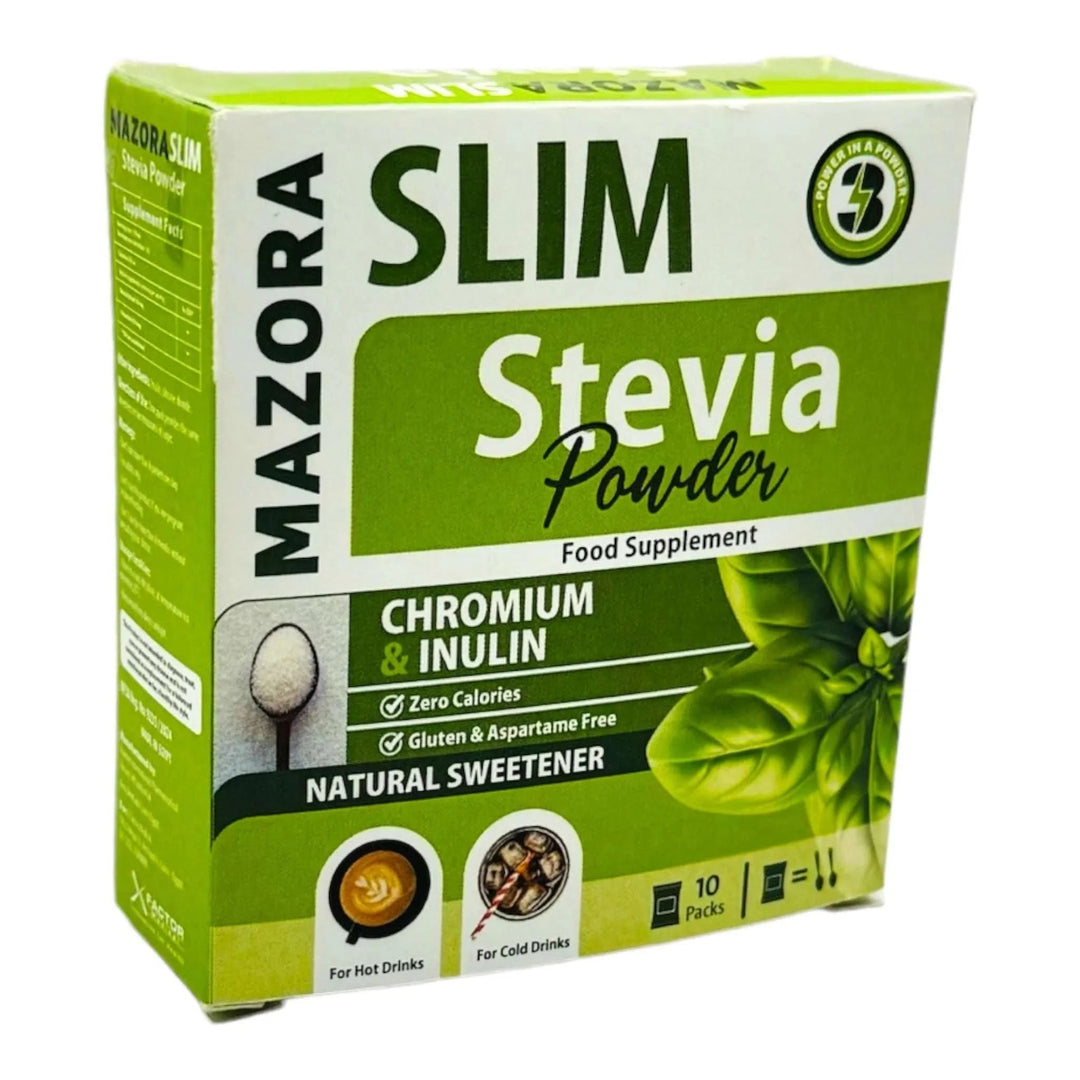 Mazora® Slim Stevia Powder 10 sachet - Cosmoshop - description